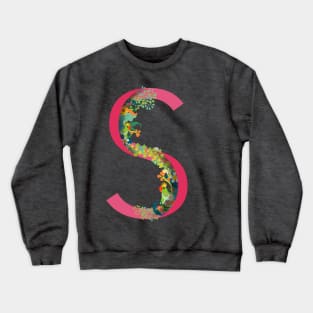 Tropical alphabet s Crewneck Sweatshirt